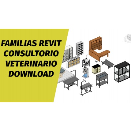 Famílias Revit para consultório veterinário